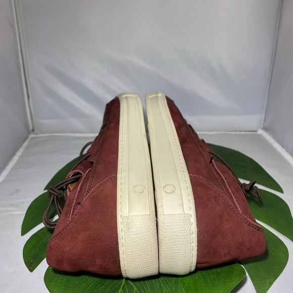 GACCO GENUINE‎ SUEDE LEATHER LOW TOP MAROON​​​​​ - Picture 8 of 9